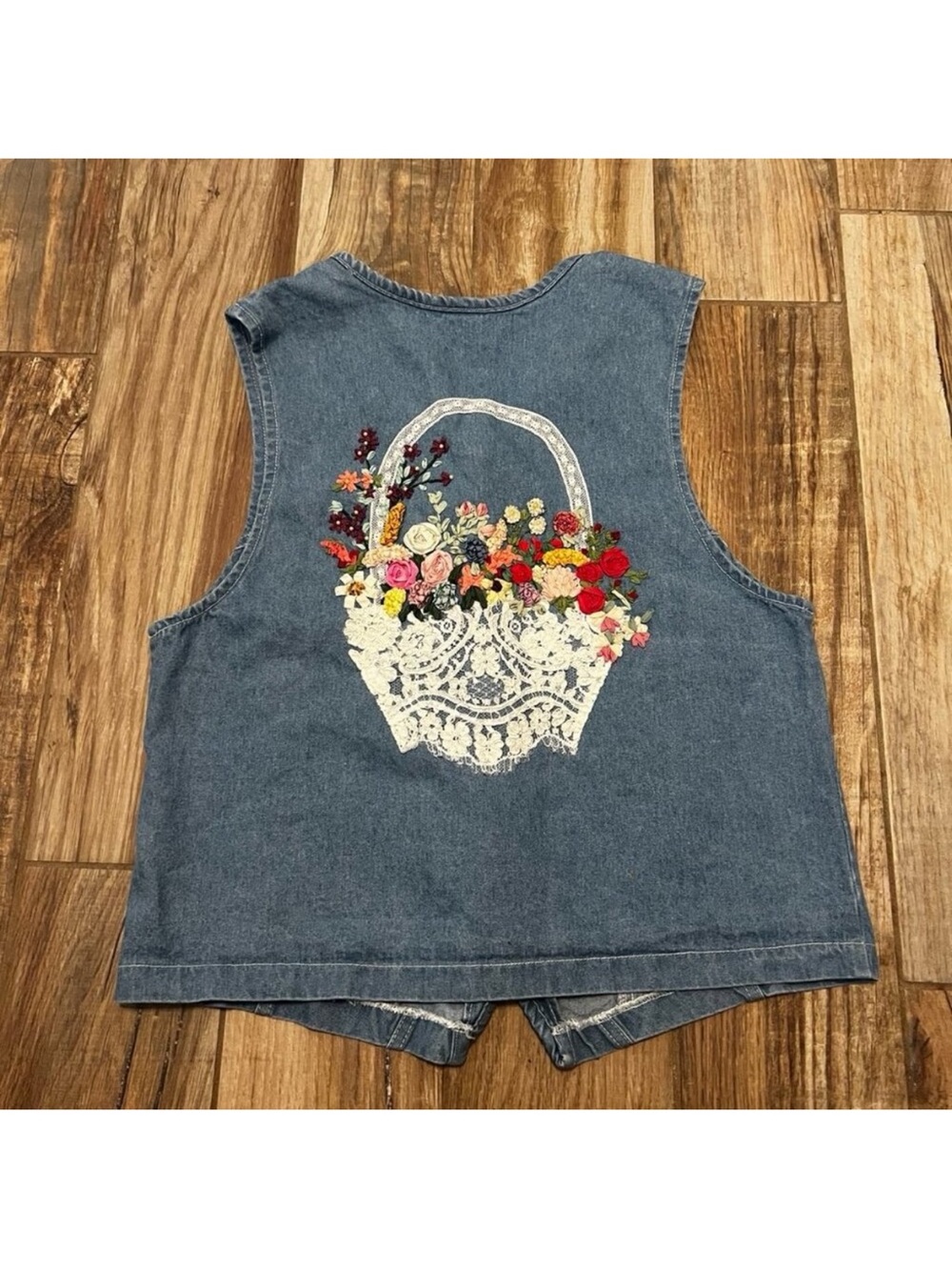 Vintage Stampede Custom Denim Vest